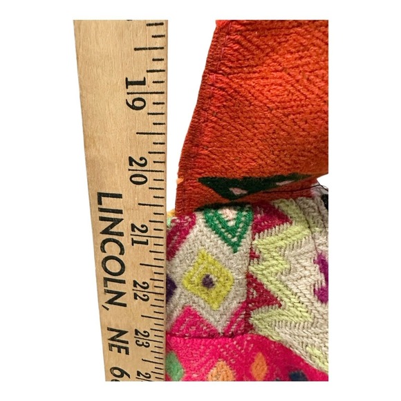 Aztec Hobo Bag Colorful Embroidered Patchwork Tapestry Tribal Festival Crossbody - Picture 7 of 10